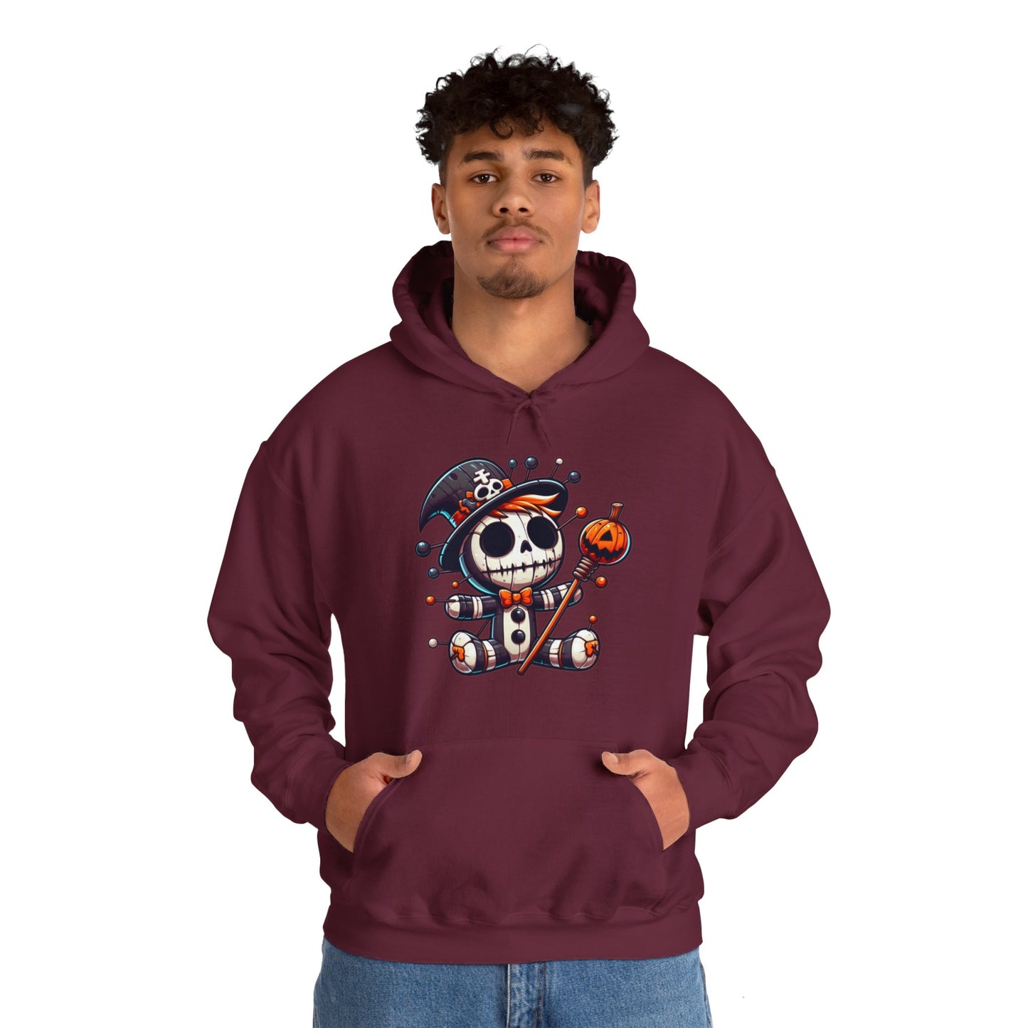 Halloween Doll Hooded Sweatshirt