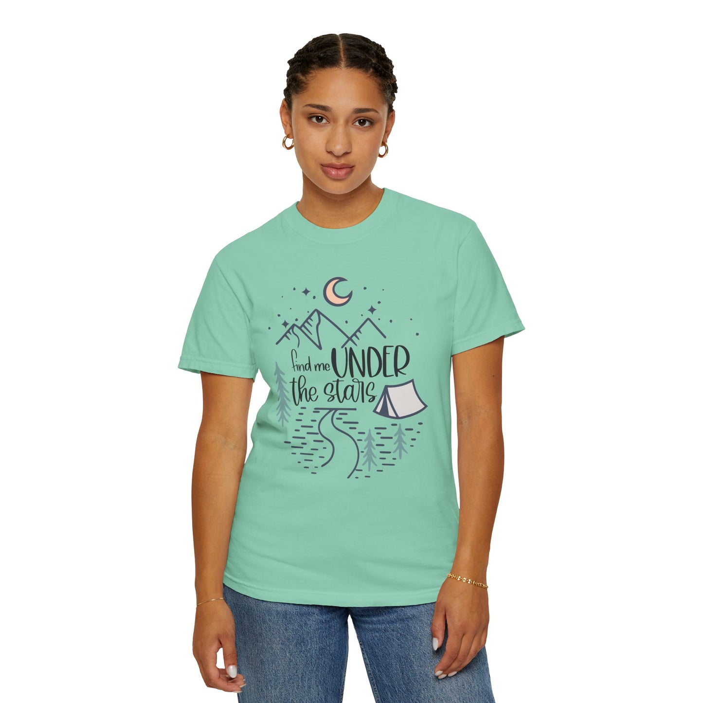 Comfort Colors 'Find Me Under the Stars' Unisex Garment-Dyed T-shirt