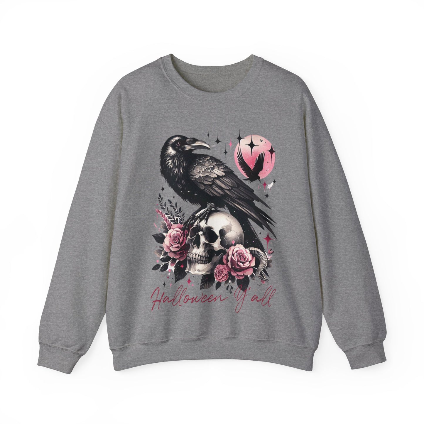 Halloween Raven Crewneck Sweatshirt