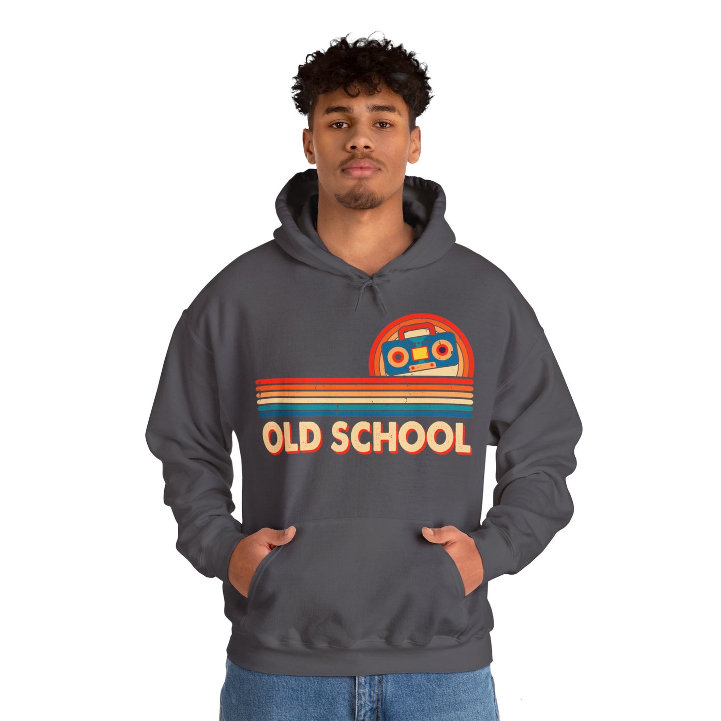 Old School Boom Box Hooded Sweatshirt