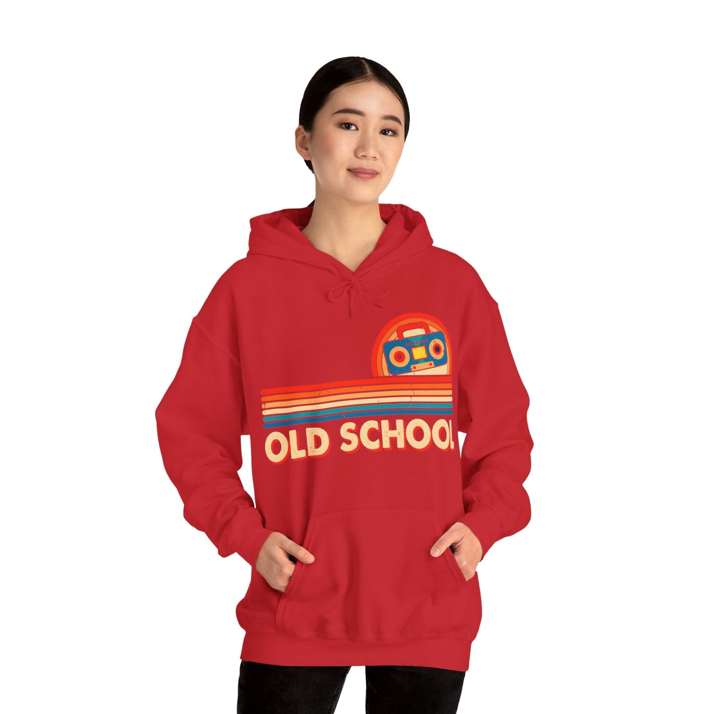 Old School Boom Box Hooded Sweatshirt