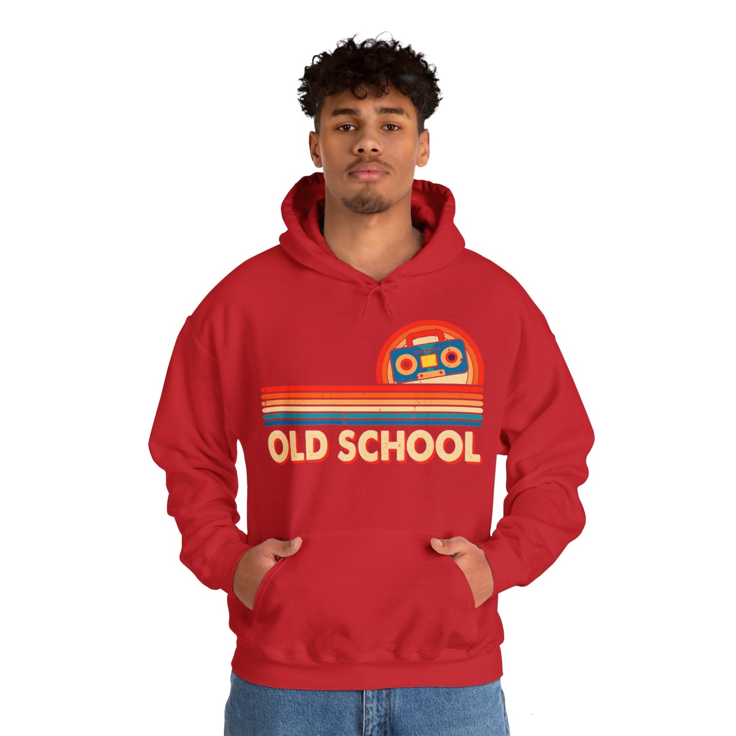 Old School Boom Box Hooded Sweatshirt