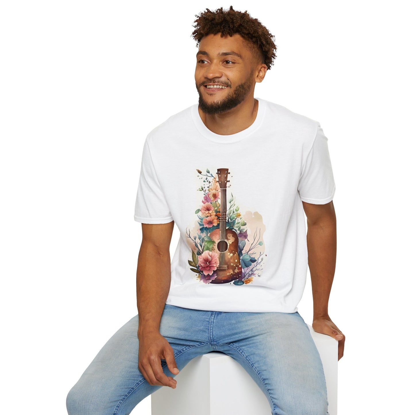 Floral Guitar T-Shirt