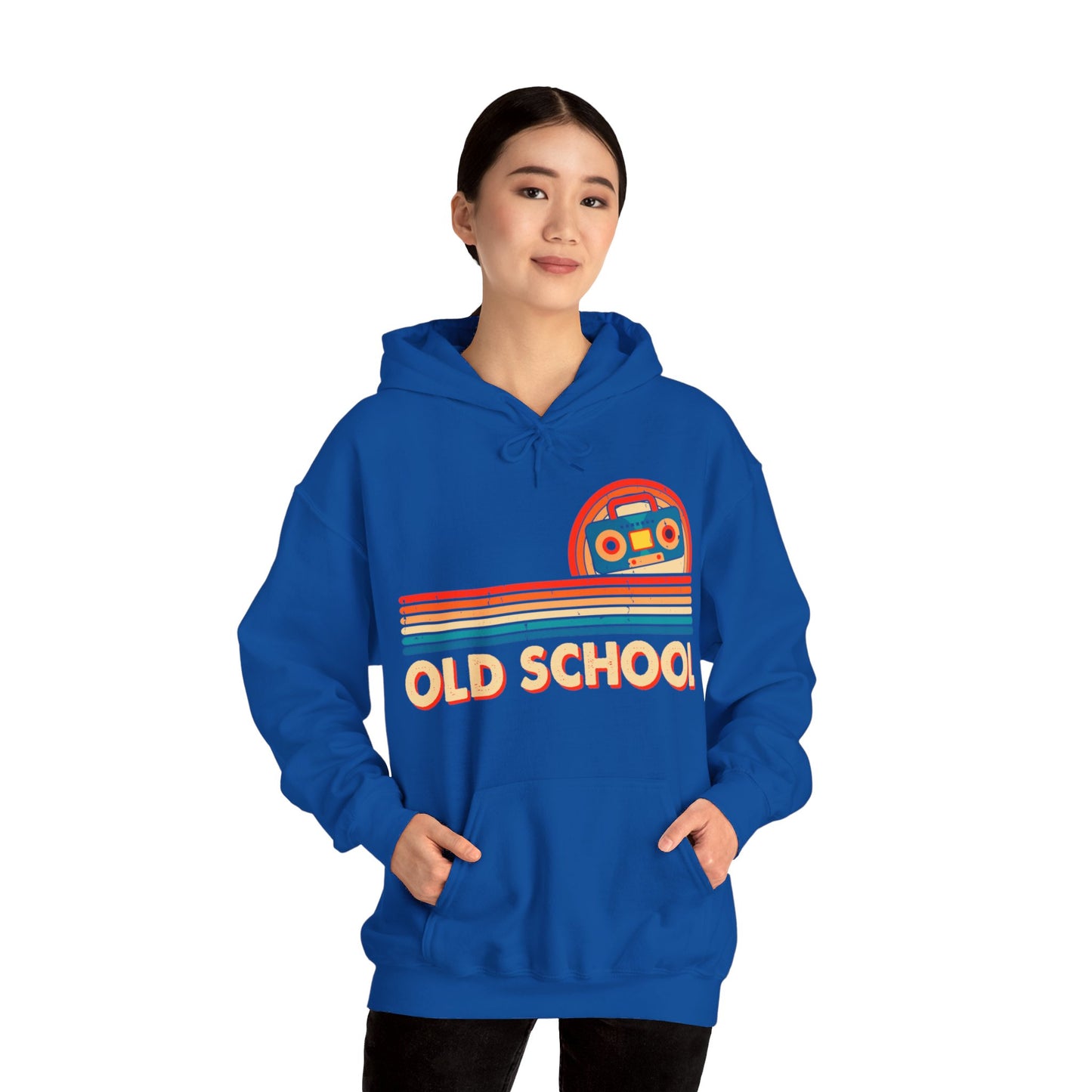 Old School Boom Box Hooded Sweatshirt