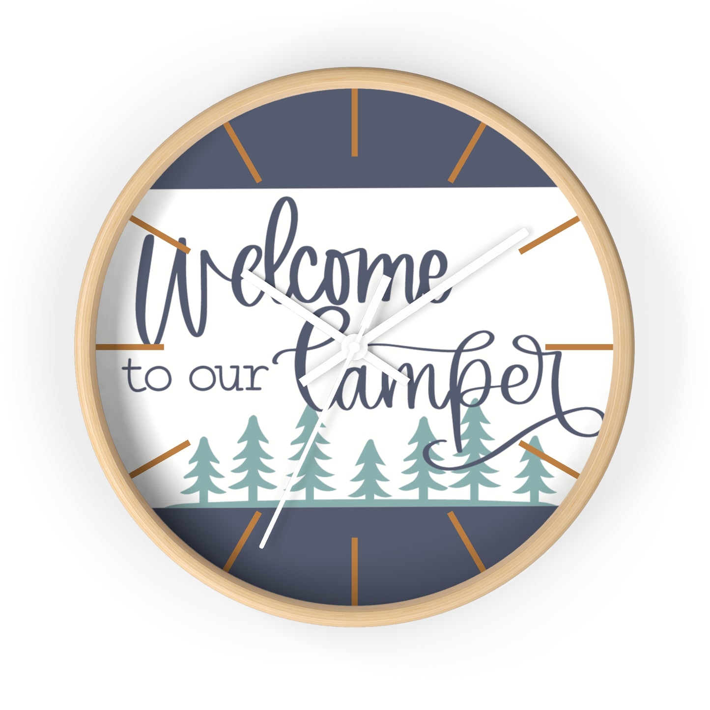 'Welcome to our Camper' Wall Clock