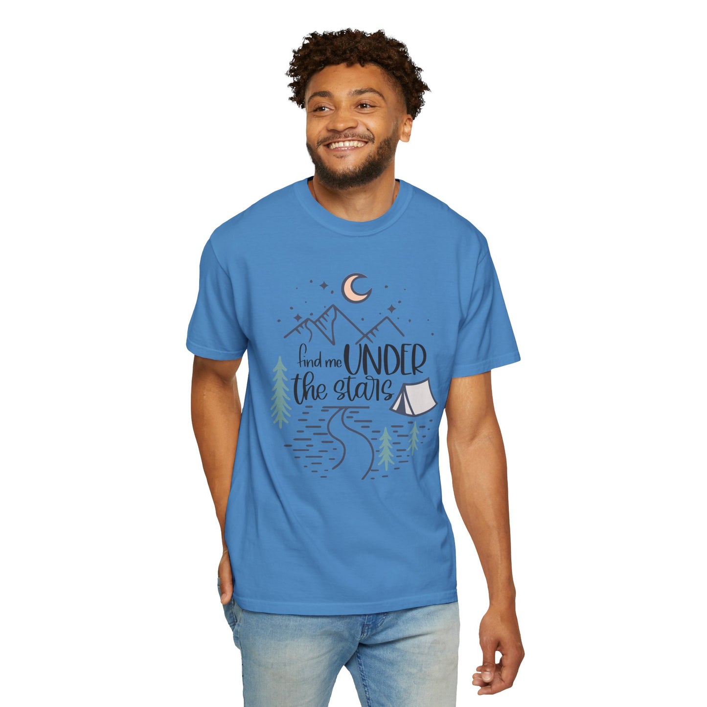 Comfort Colors 'Find Me Under the Stars' Unisex Garment-Dyed T-shirt