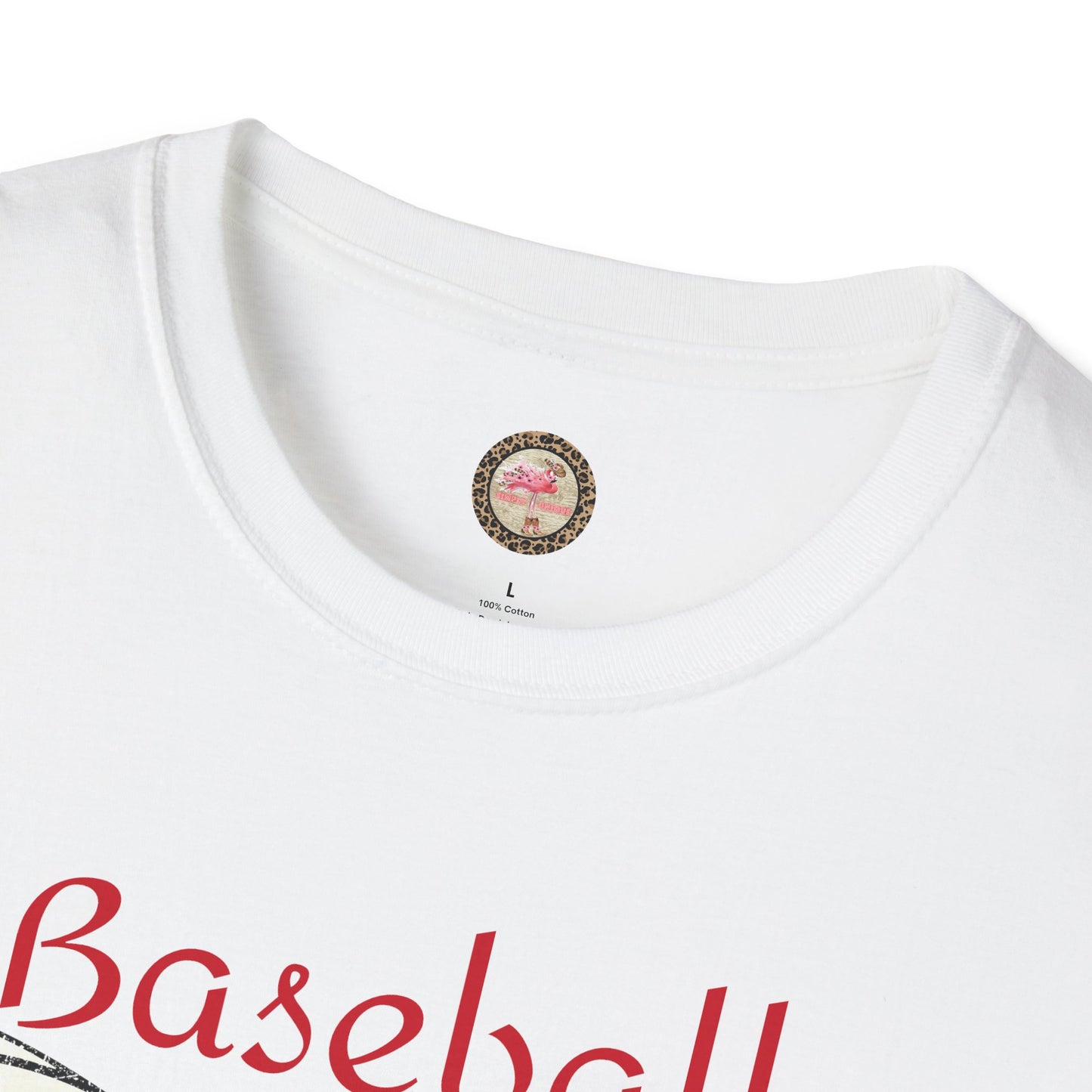 Baseball Mom coquette bow Softstyle T-Shirt