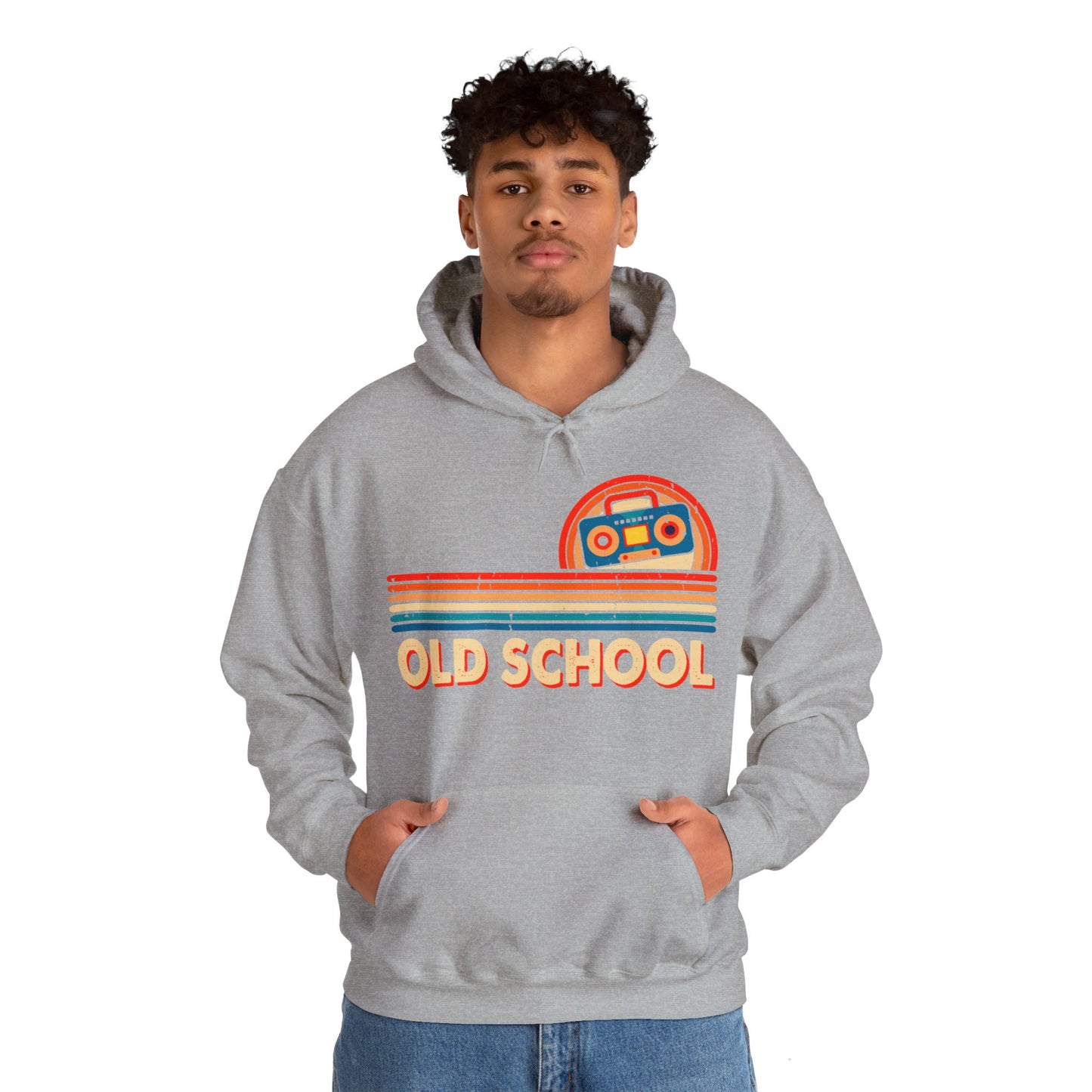 Old School Boom Box Hooded Sweatshirt