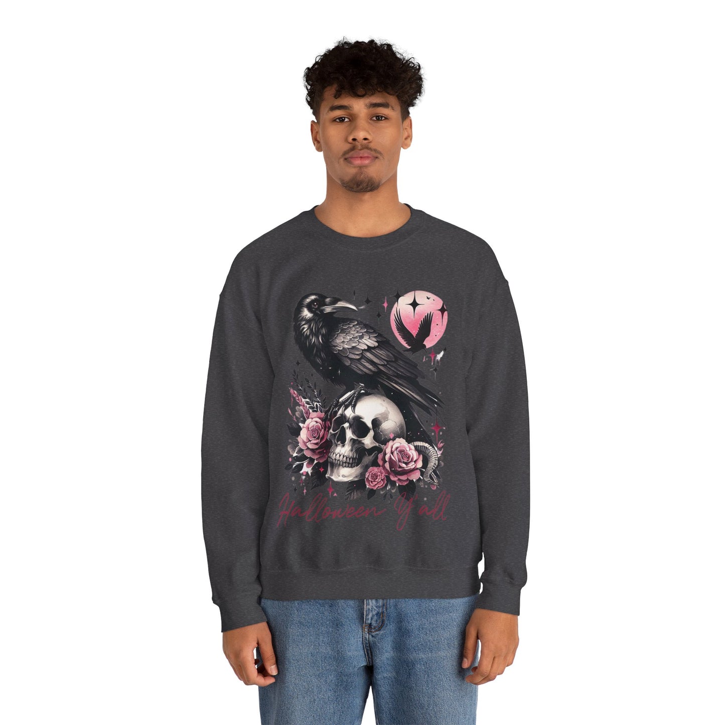 Halloween Raven Crewneck Sweatshirt