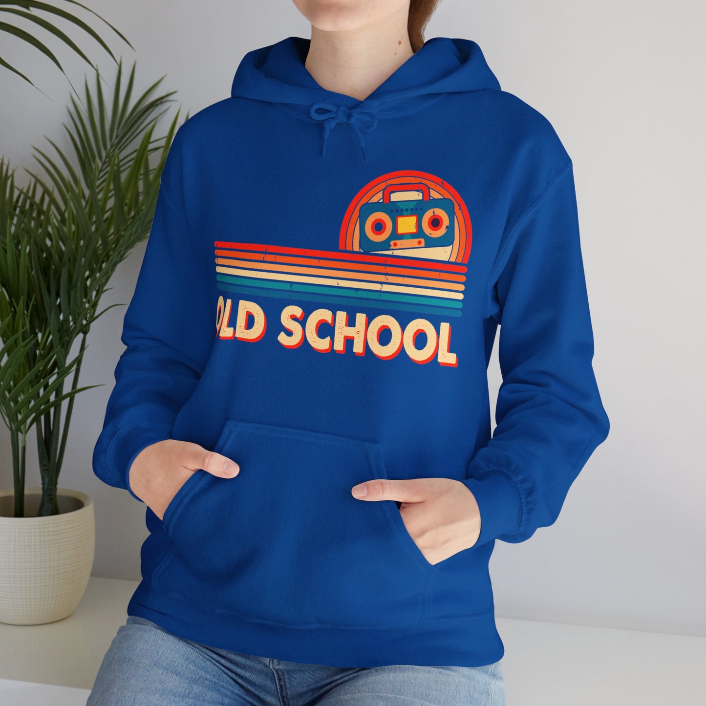 Old School Boom Box Hooded Sweatshirt