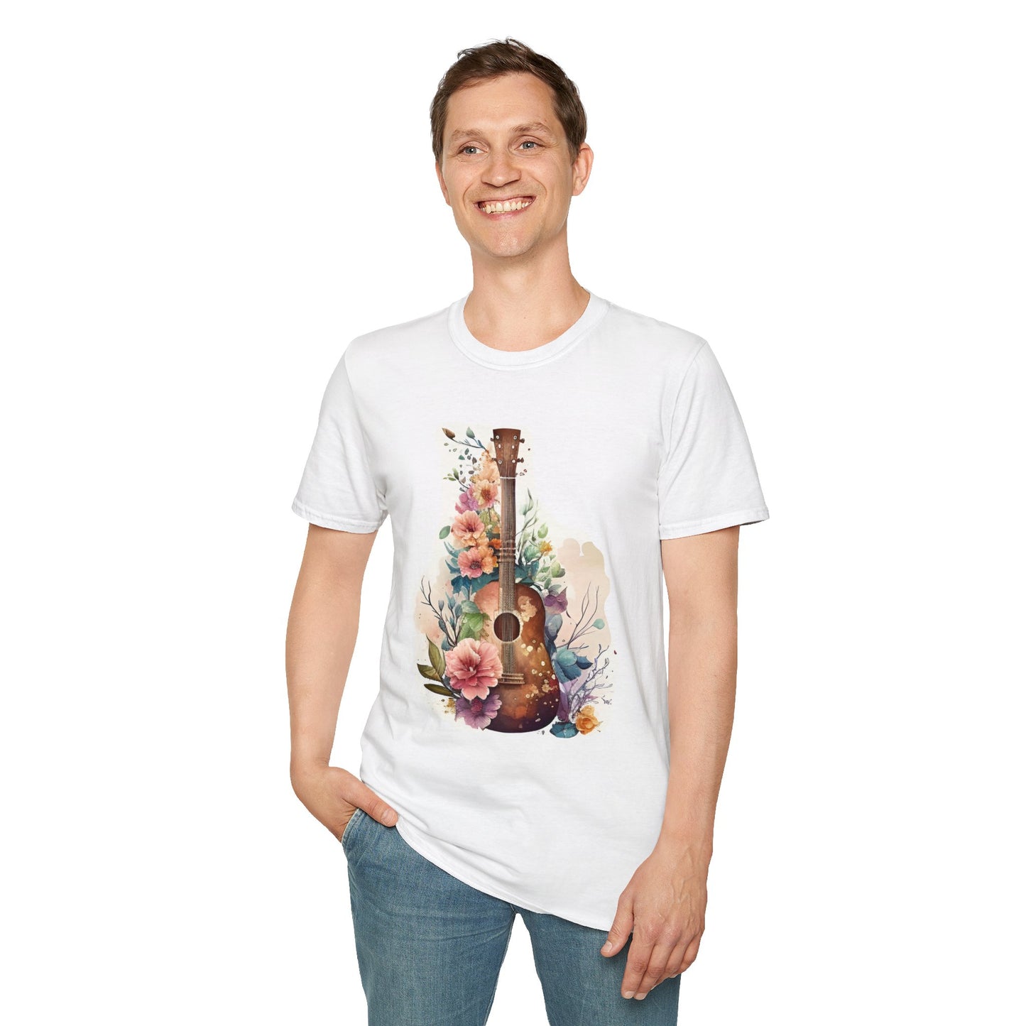 Floral Guitar T-Shirt