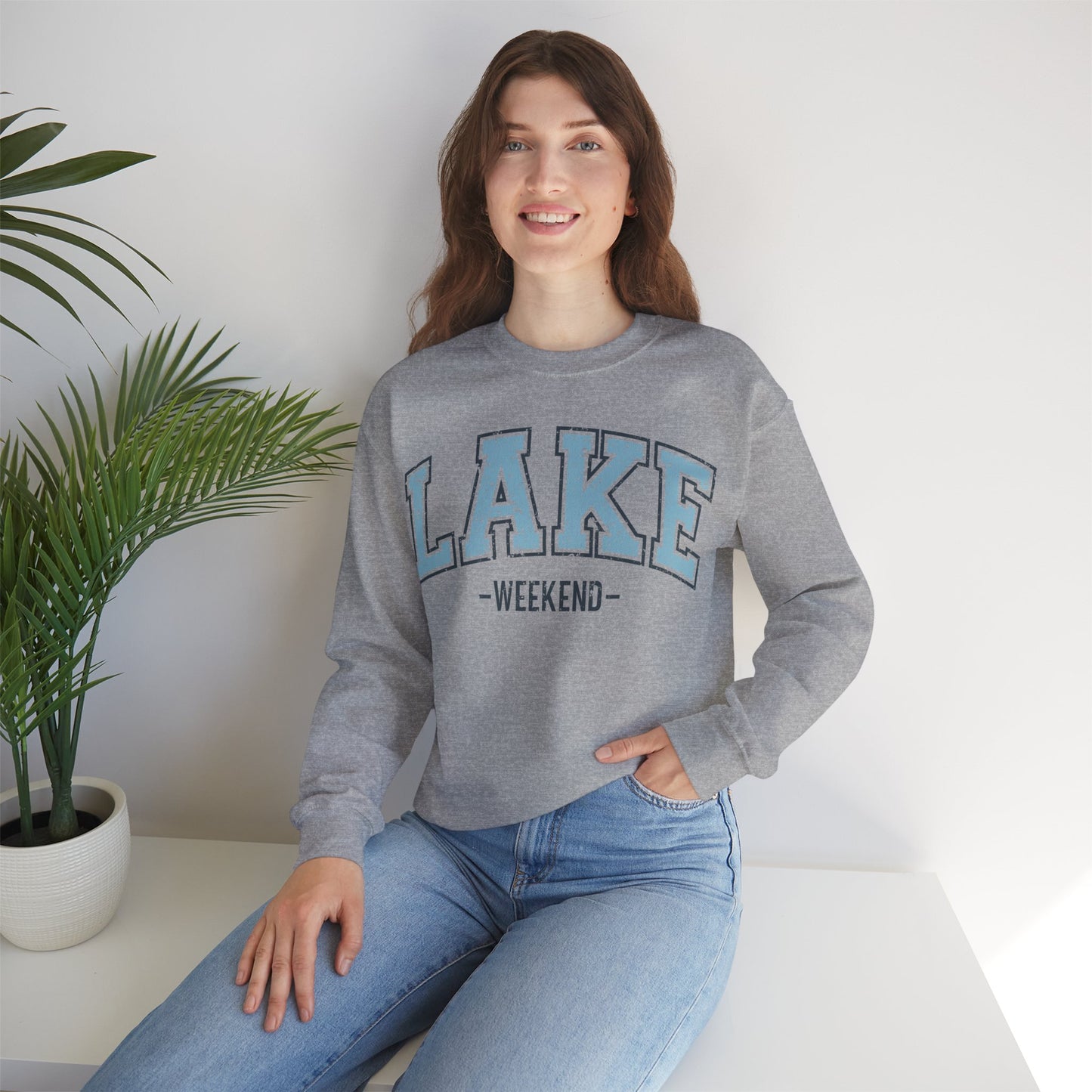 'Lake Weekend' Unisex Heavy Blend™ Crewneck Sweatshirt