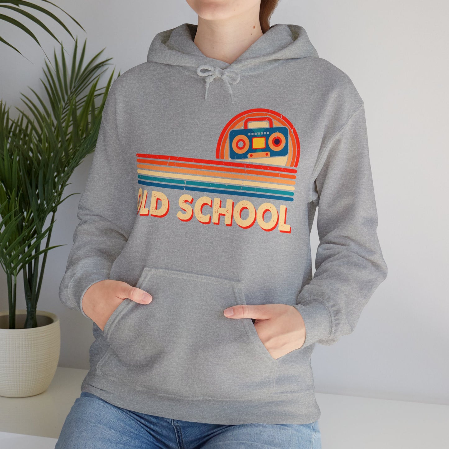 Old School Boom Box Hooded Sweatshirt