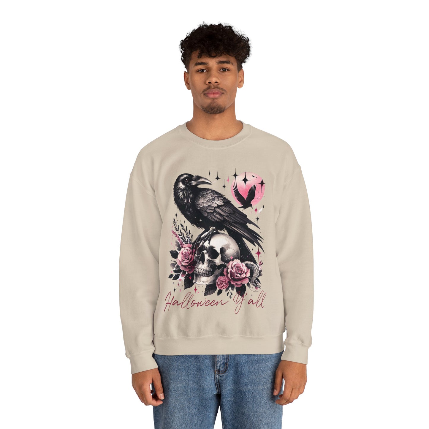 Halloween Raven Crewneck Sweatshirt