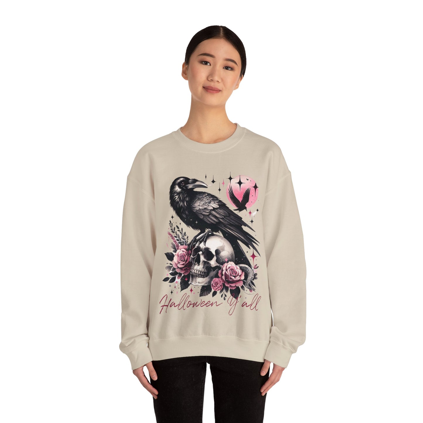 Halloween Raven Crewneck Sweatshirt