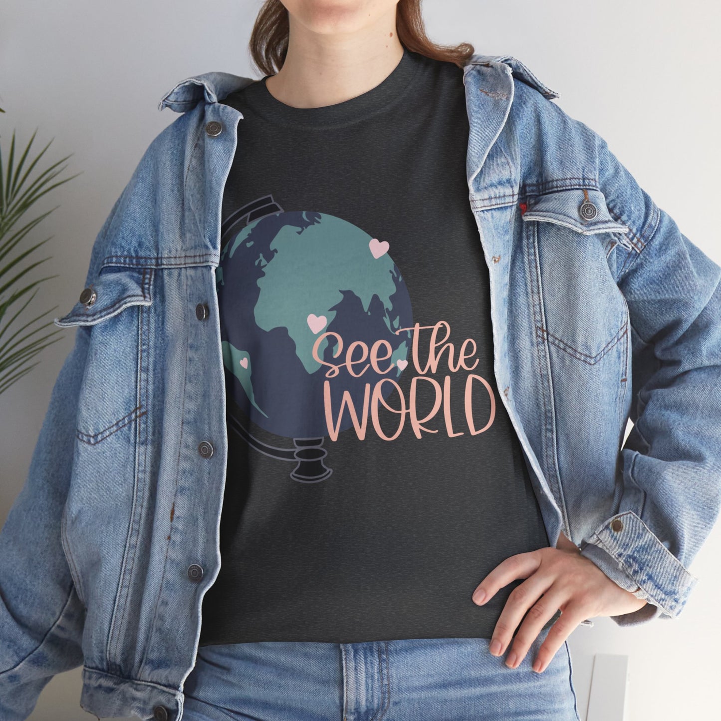 'See the World' globe tee