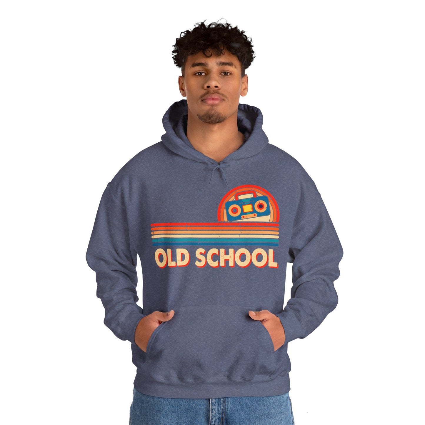 Old School Boom Box Hooded Sweatshirt