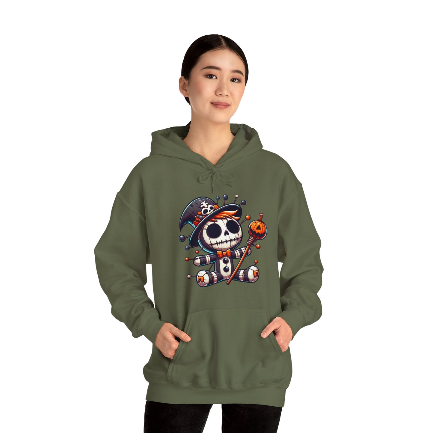 Halloween Doll Hooded Sweatshirt