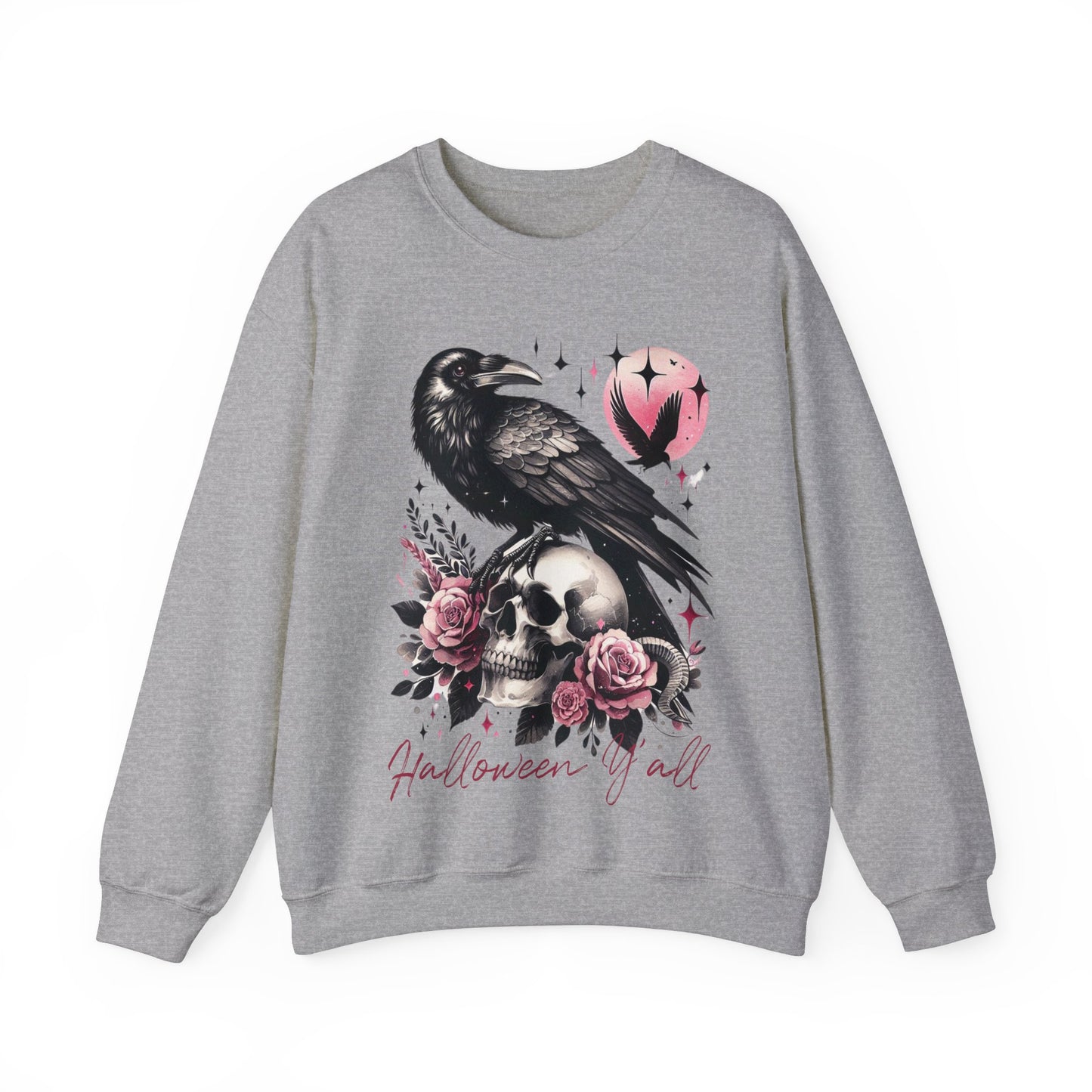 Halloween Raven Crewneck Sweatshirt