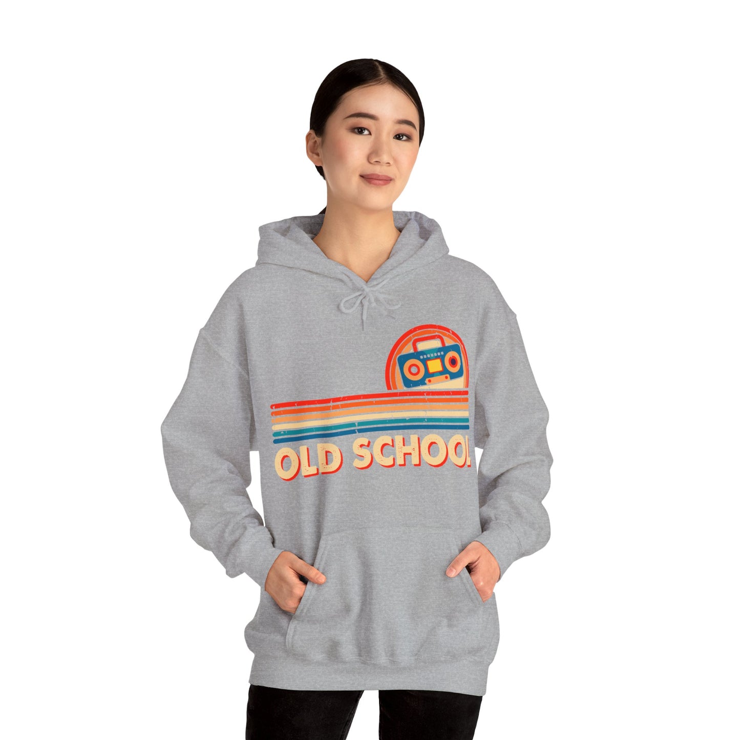 Old School Boom Box Hooded Sweatshirt