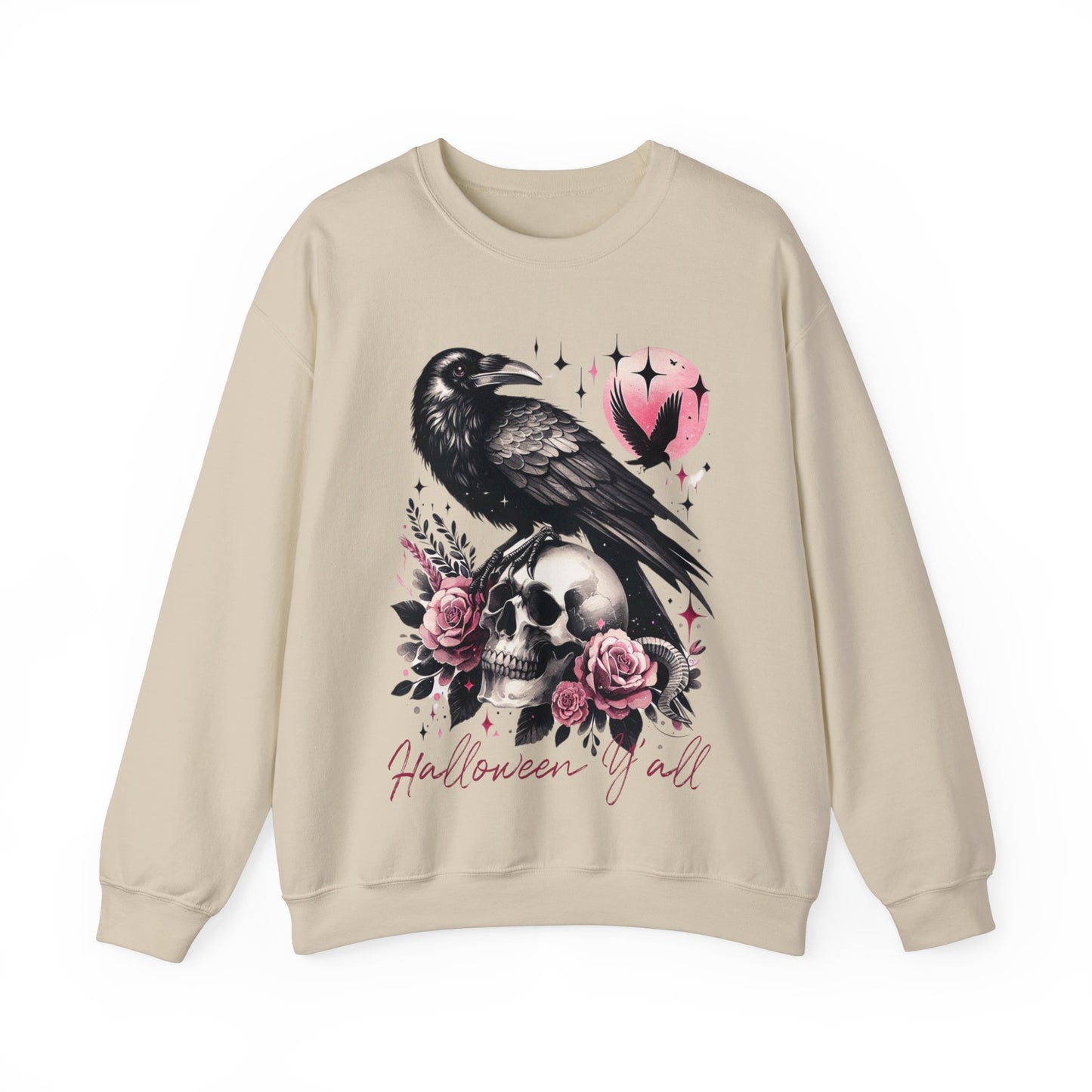 Halloween Raven Crewneck Sweatshirt