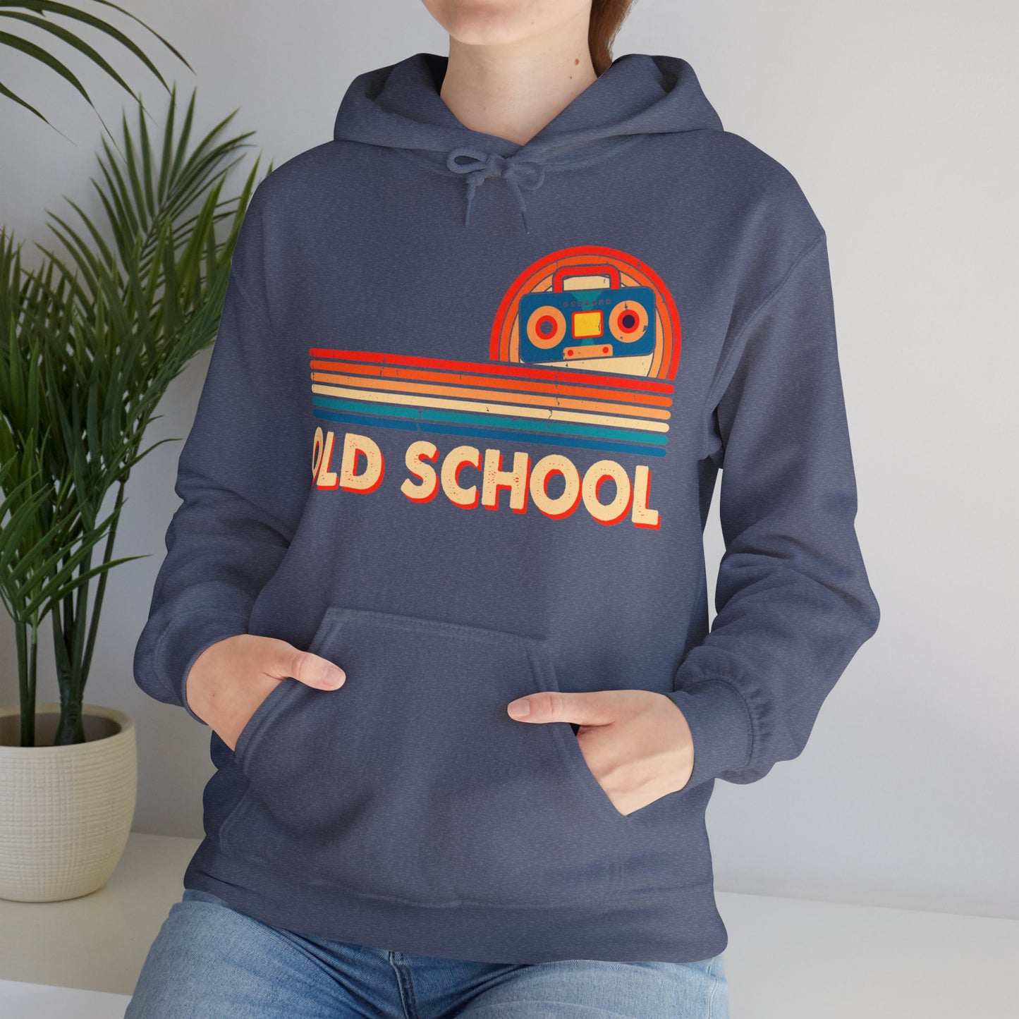 Old School Boom Box Hooded Sweatshirt