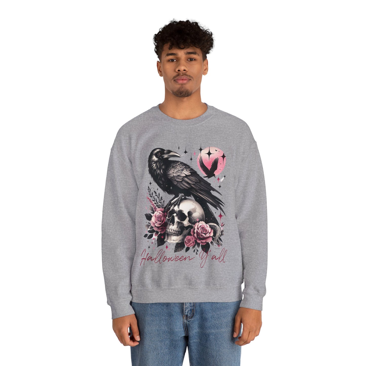 Halloween Raven Crewneck Sweatshirt