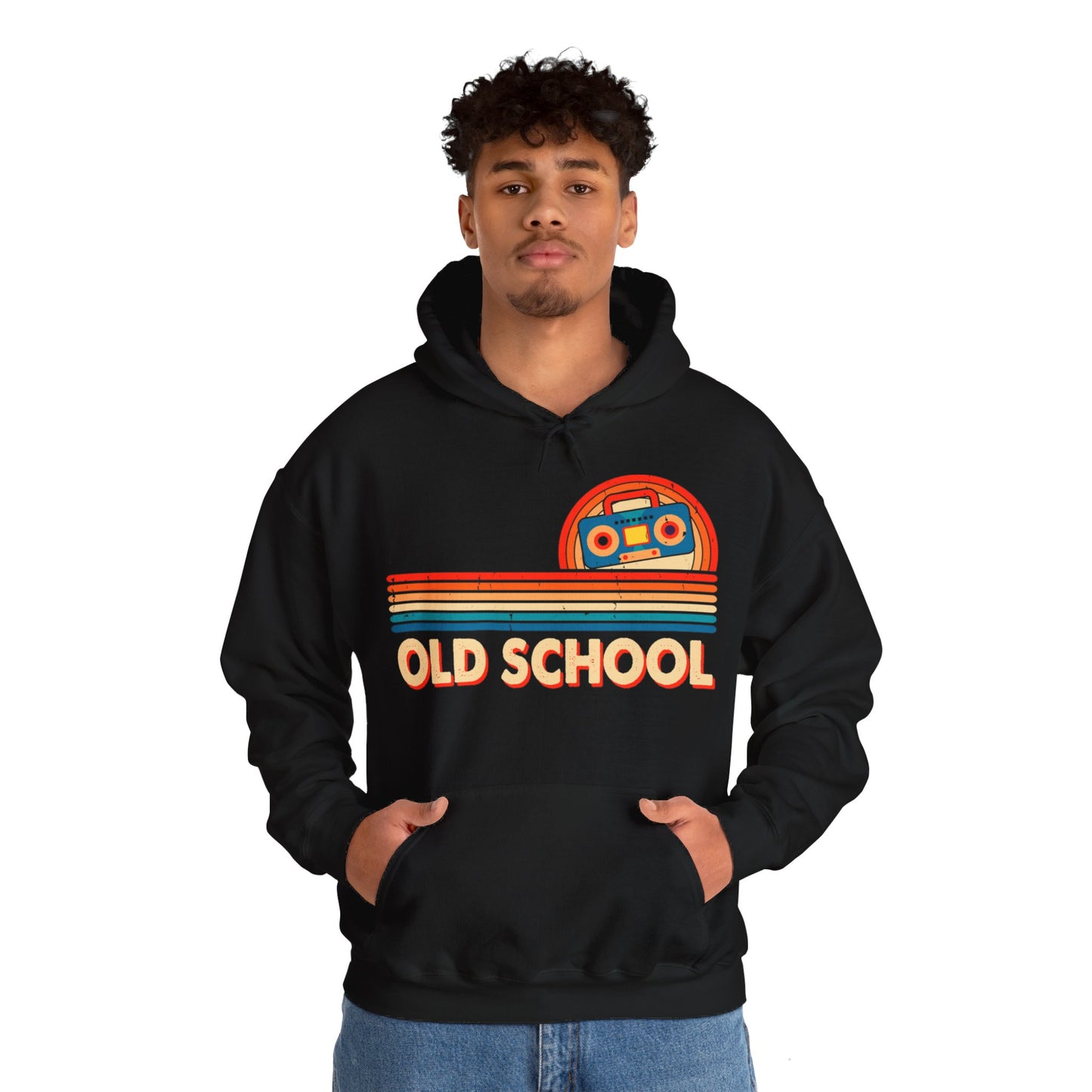 Old School Boom Box Hooded Sweatshirt