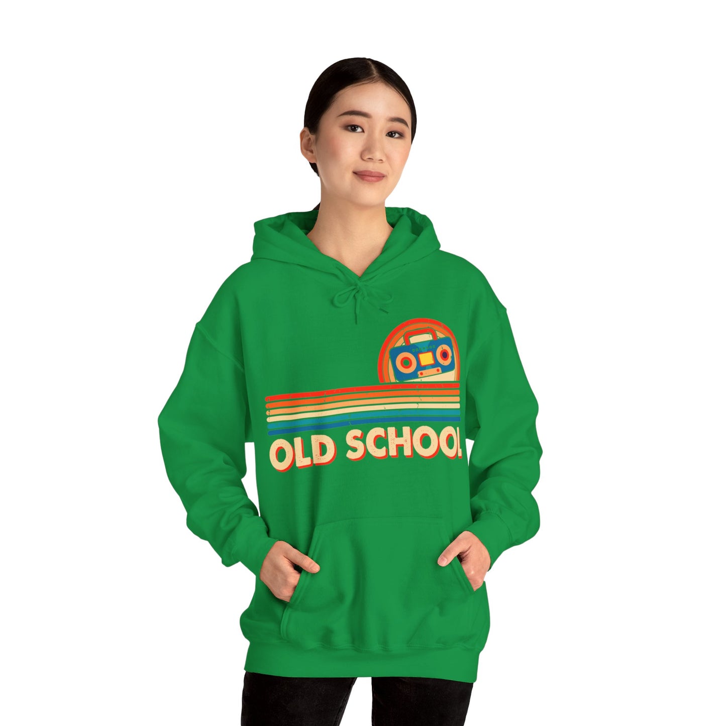 Old School Boom Box Hooded Sweatshirt