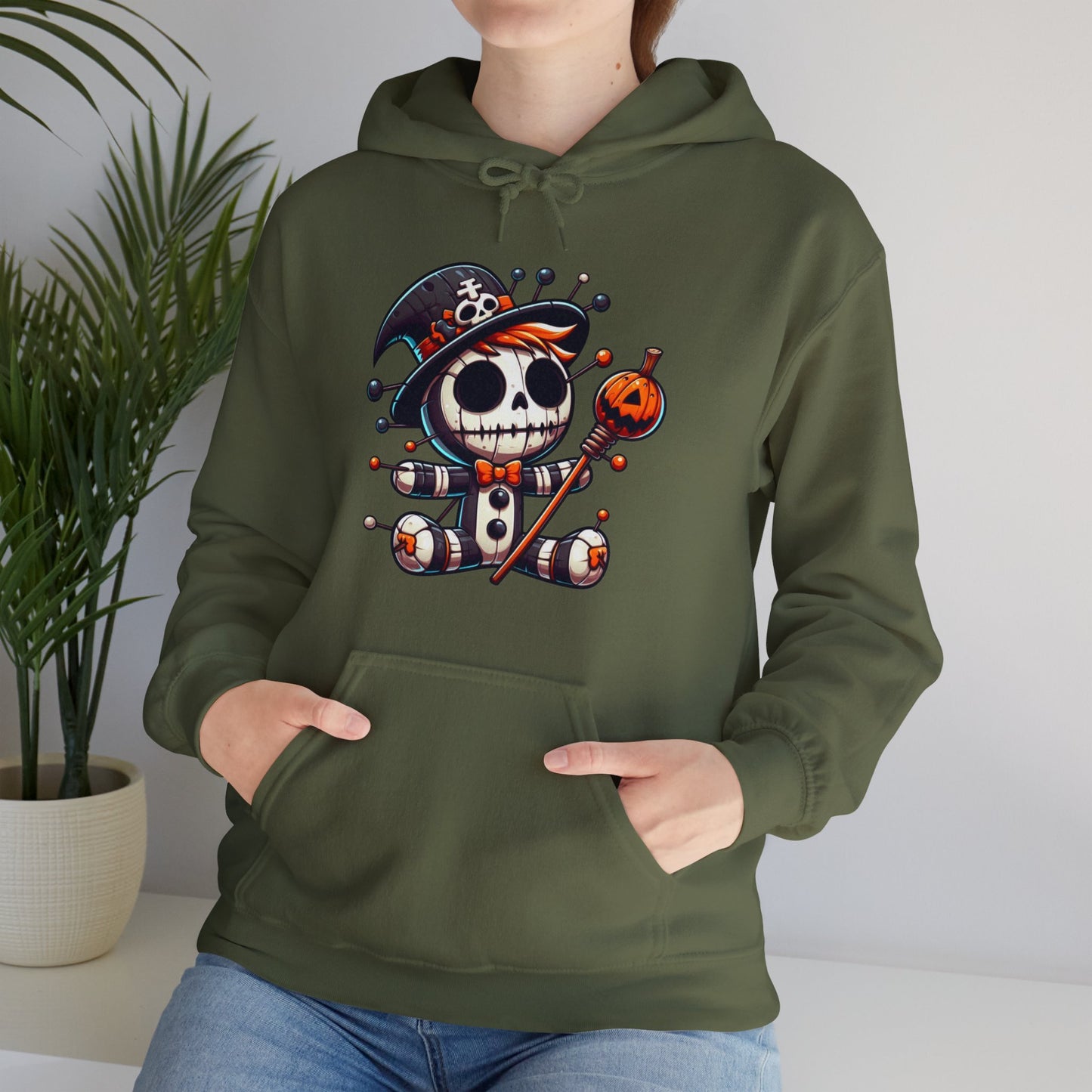 Halloween Doll Hooded Sweatshirt