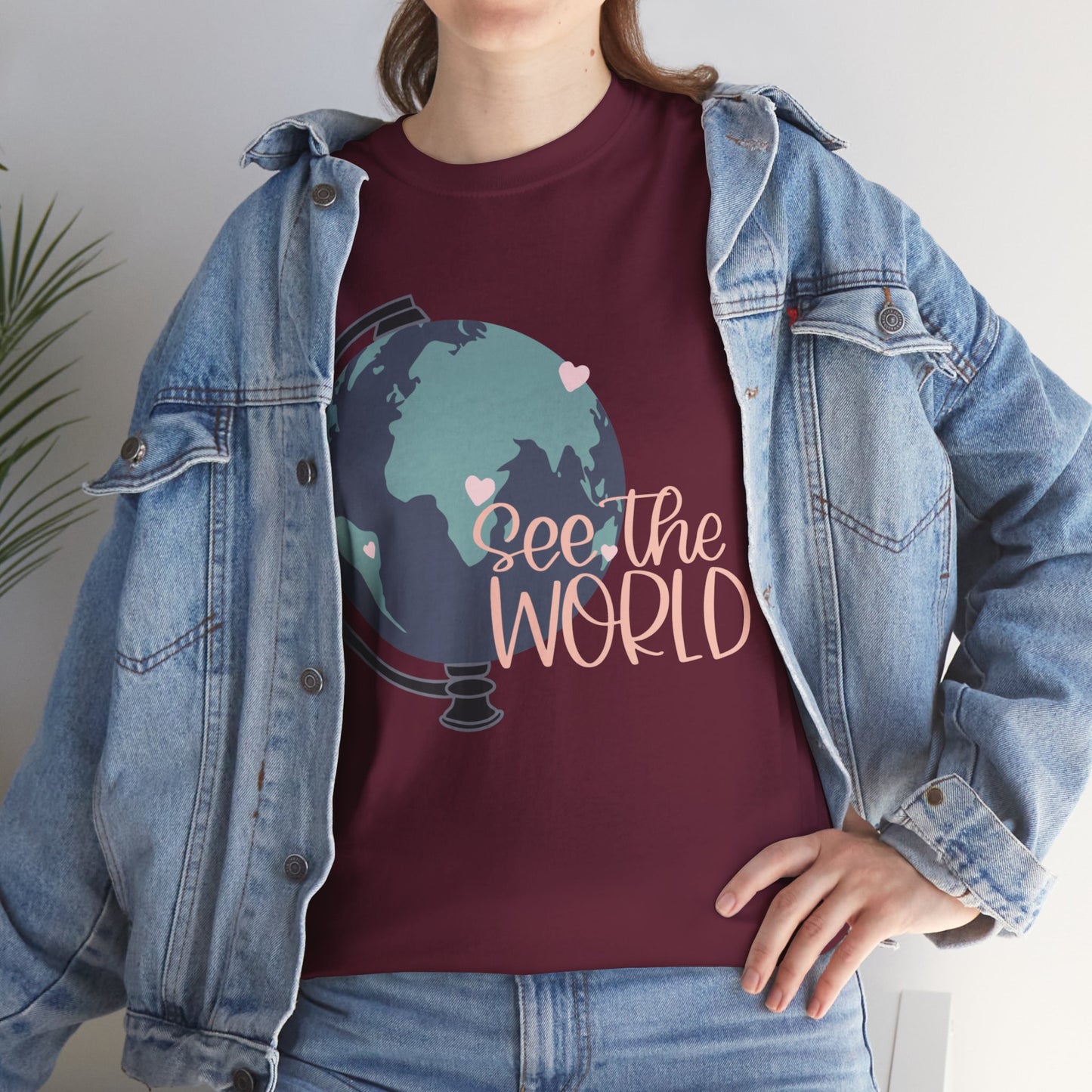 'See the World' globe tee