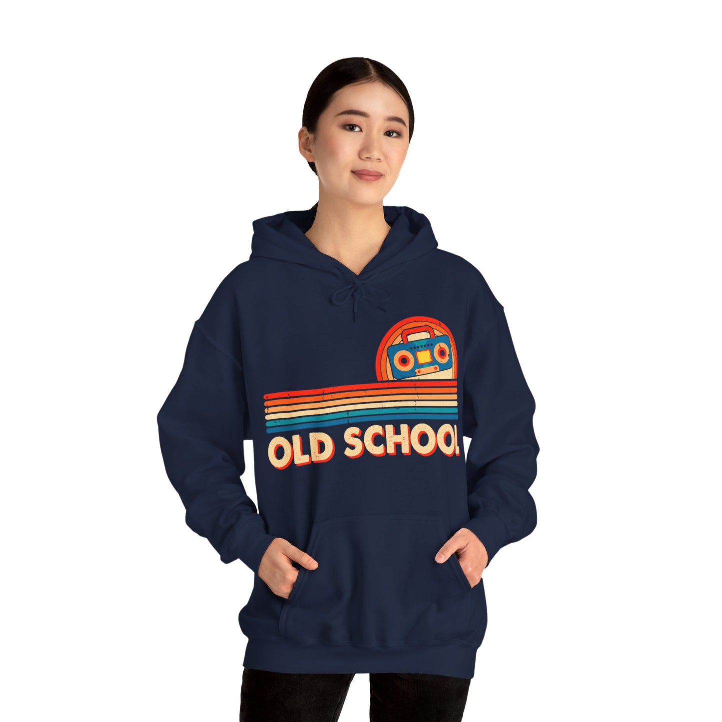 Old School Boom Box Hooded Sweatshirt