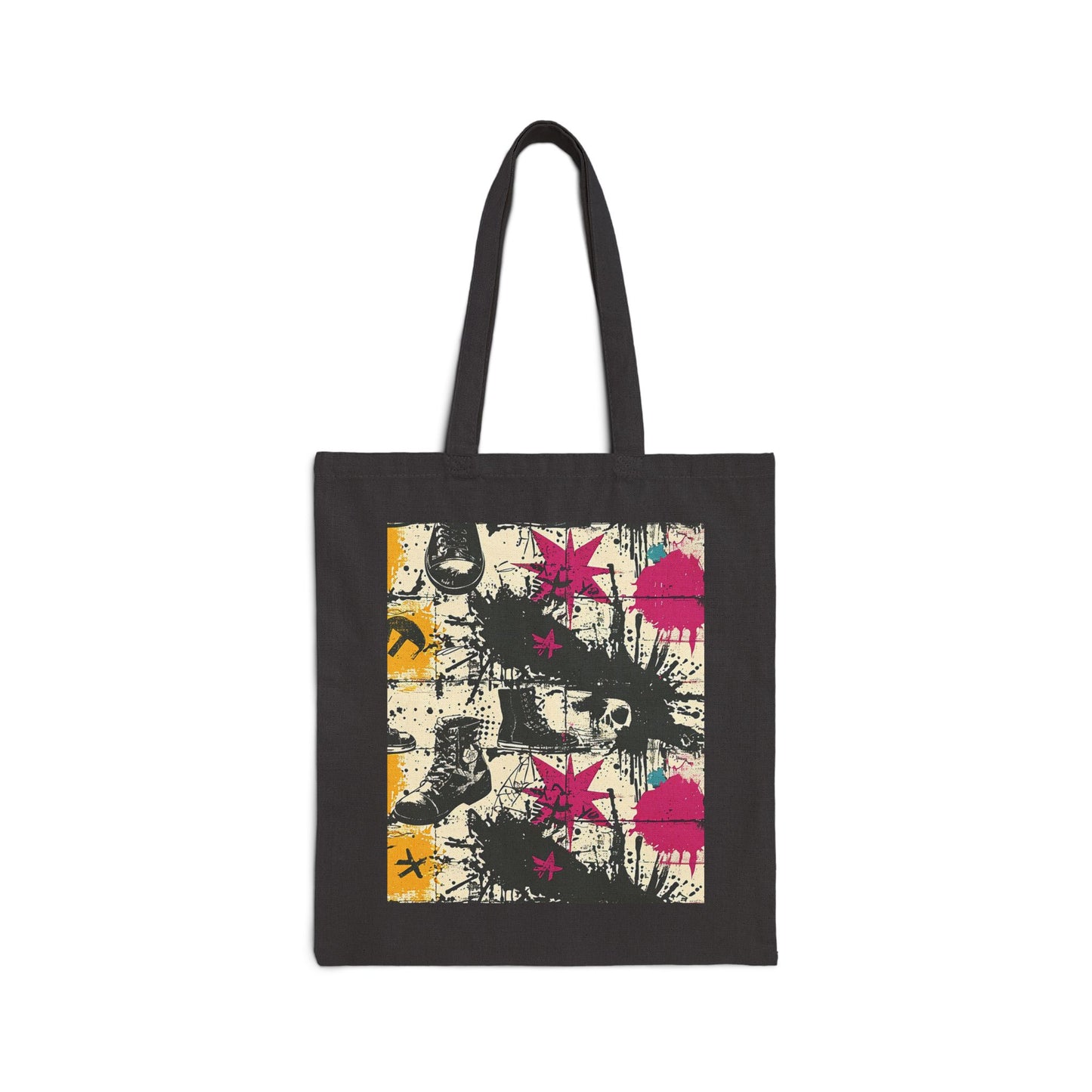 Punk Cotton Canvas Tote Bag