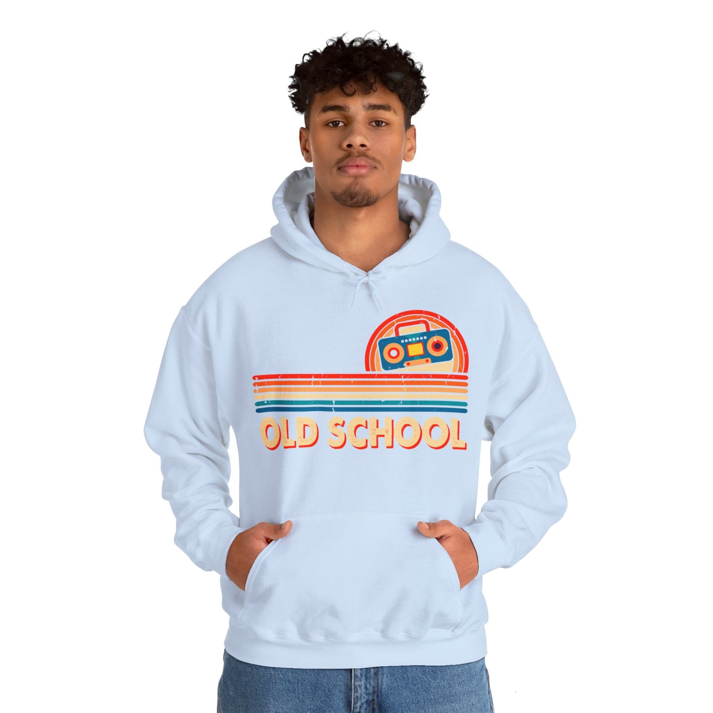 Old School Boom Box Hooded Sweatshirt