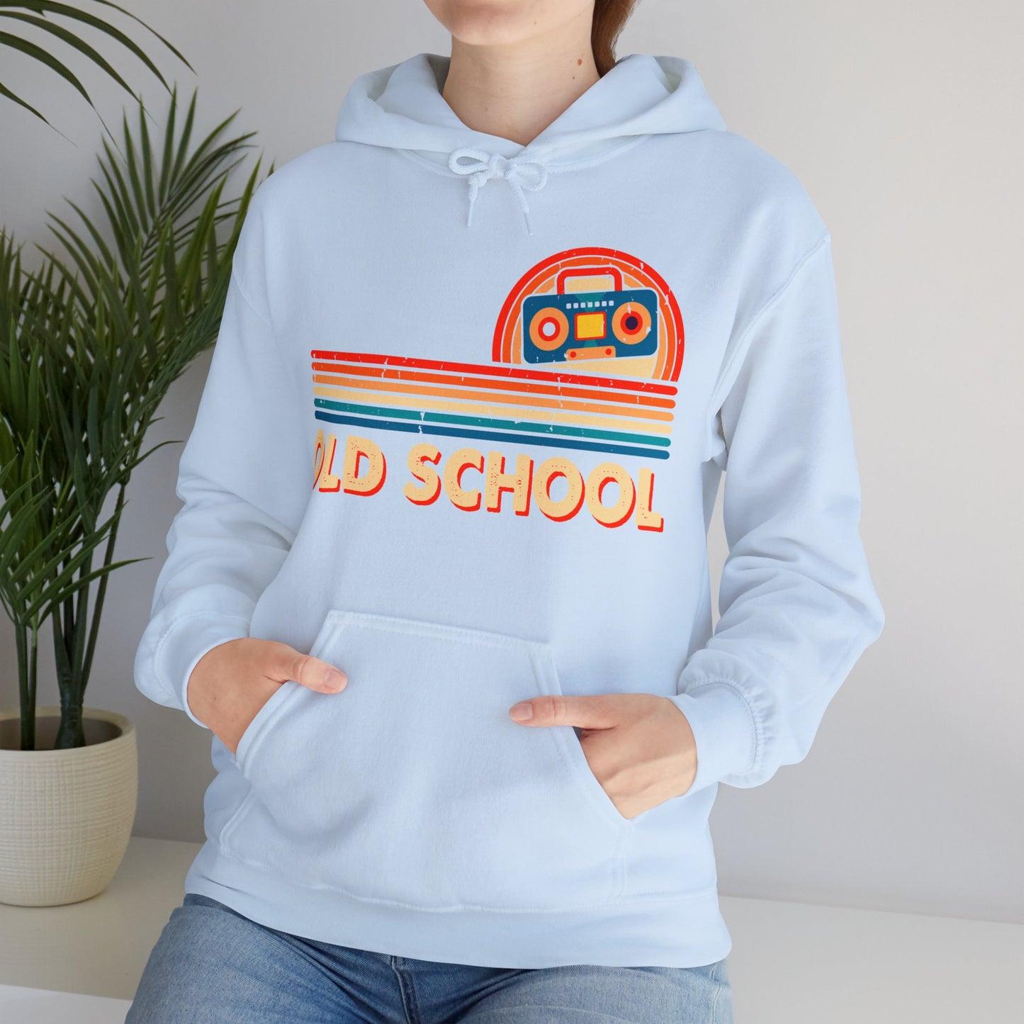 Old School Boom Box Hooded Sweatshirt