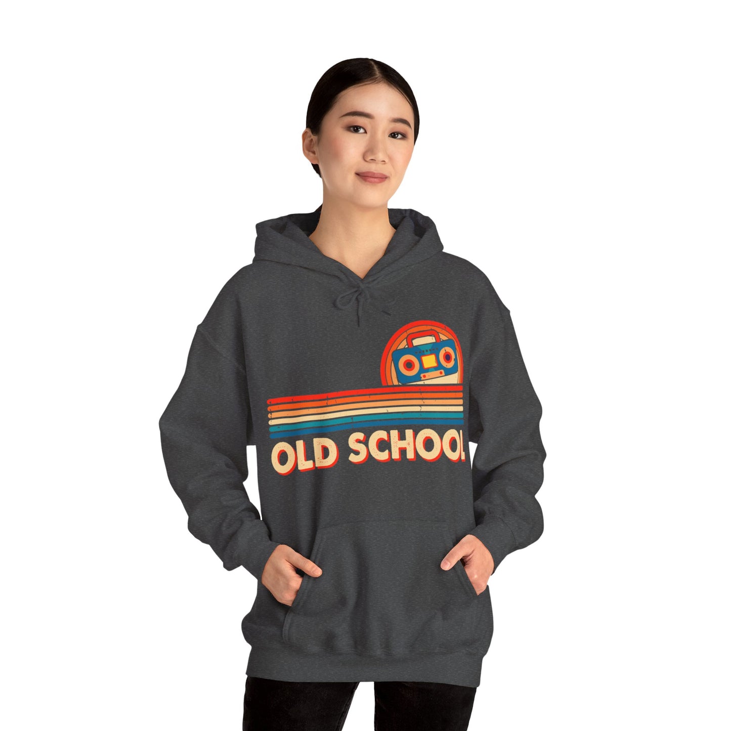 Old School Boom Box Hooded Sweatshirt