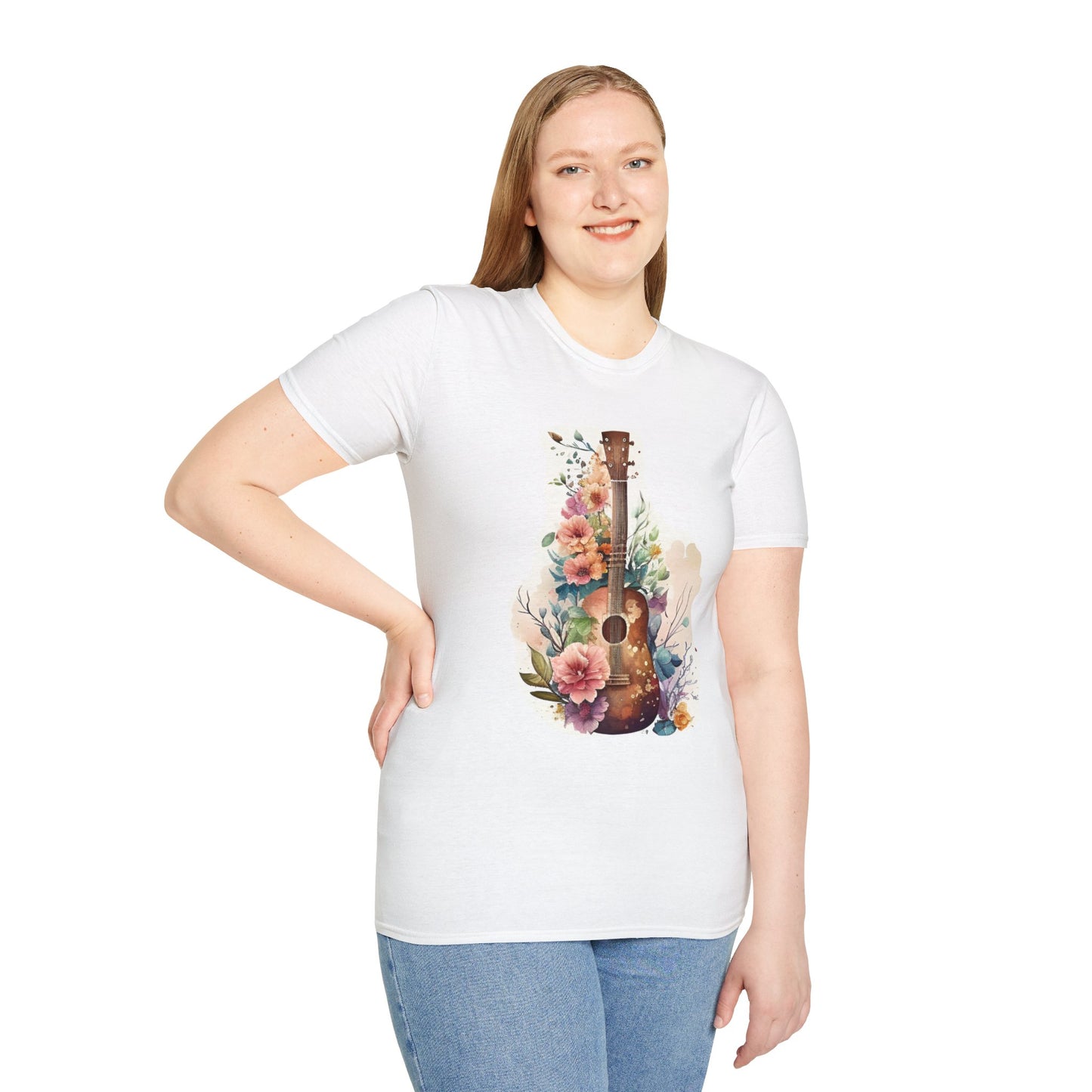 Floral Guitar T-Shirt