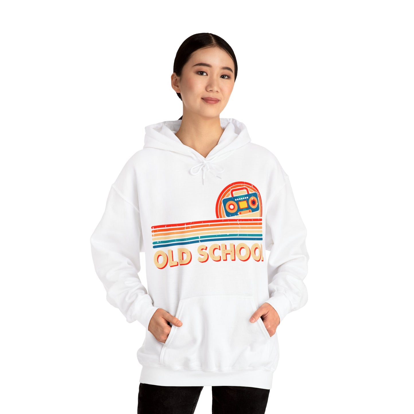 Old School Boom Box Hooded Sweatshirt