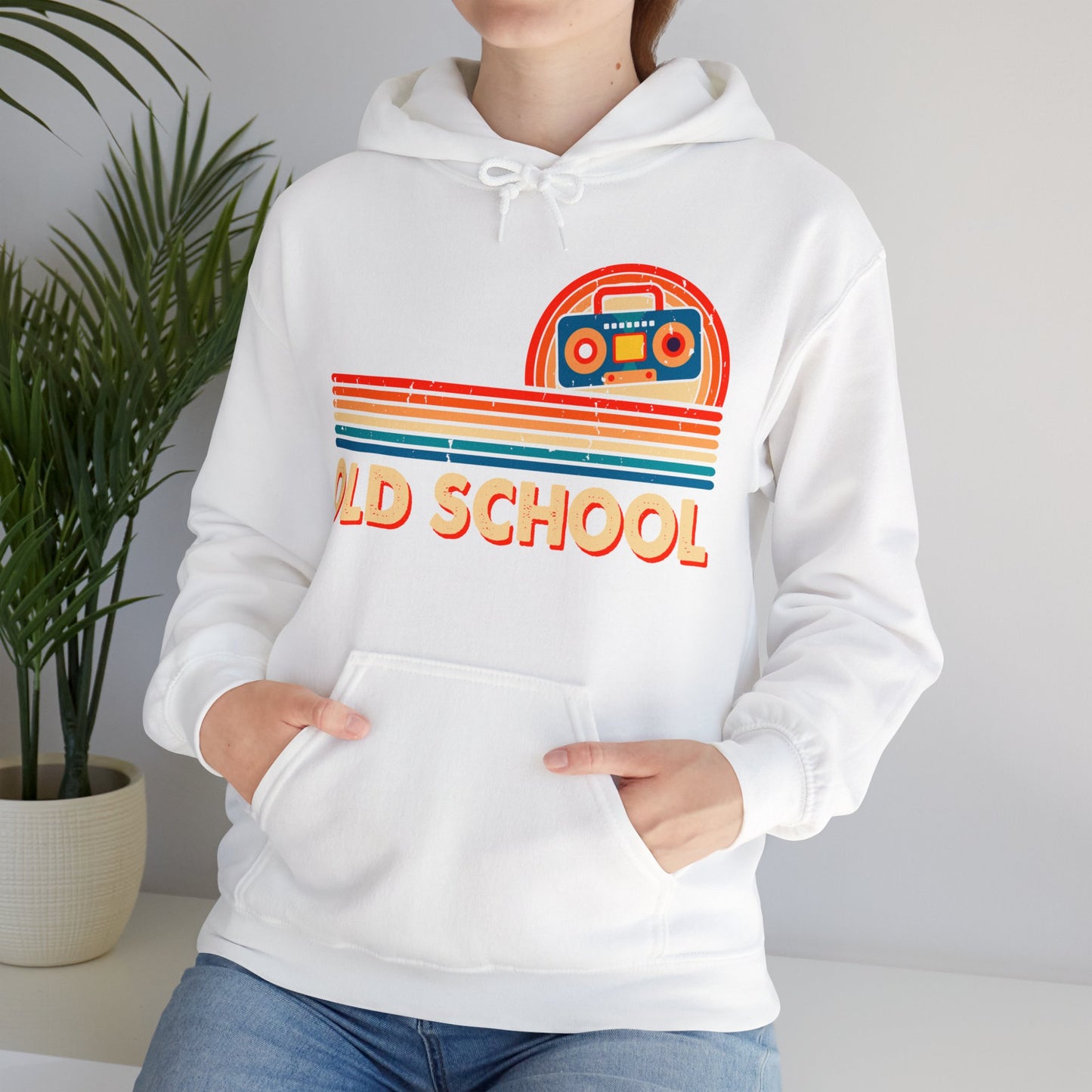 Old School Boom Box Hooded Sweatshirt