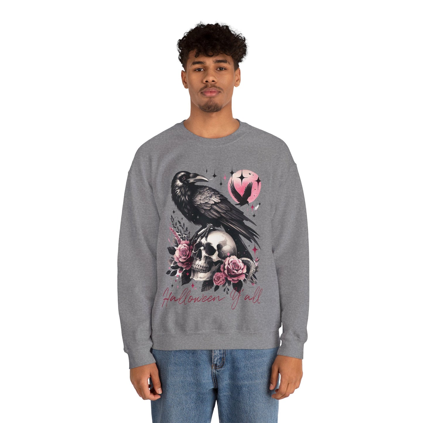 Halloween Raven Crewneck Sweatshirt