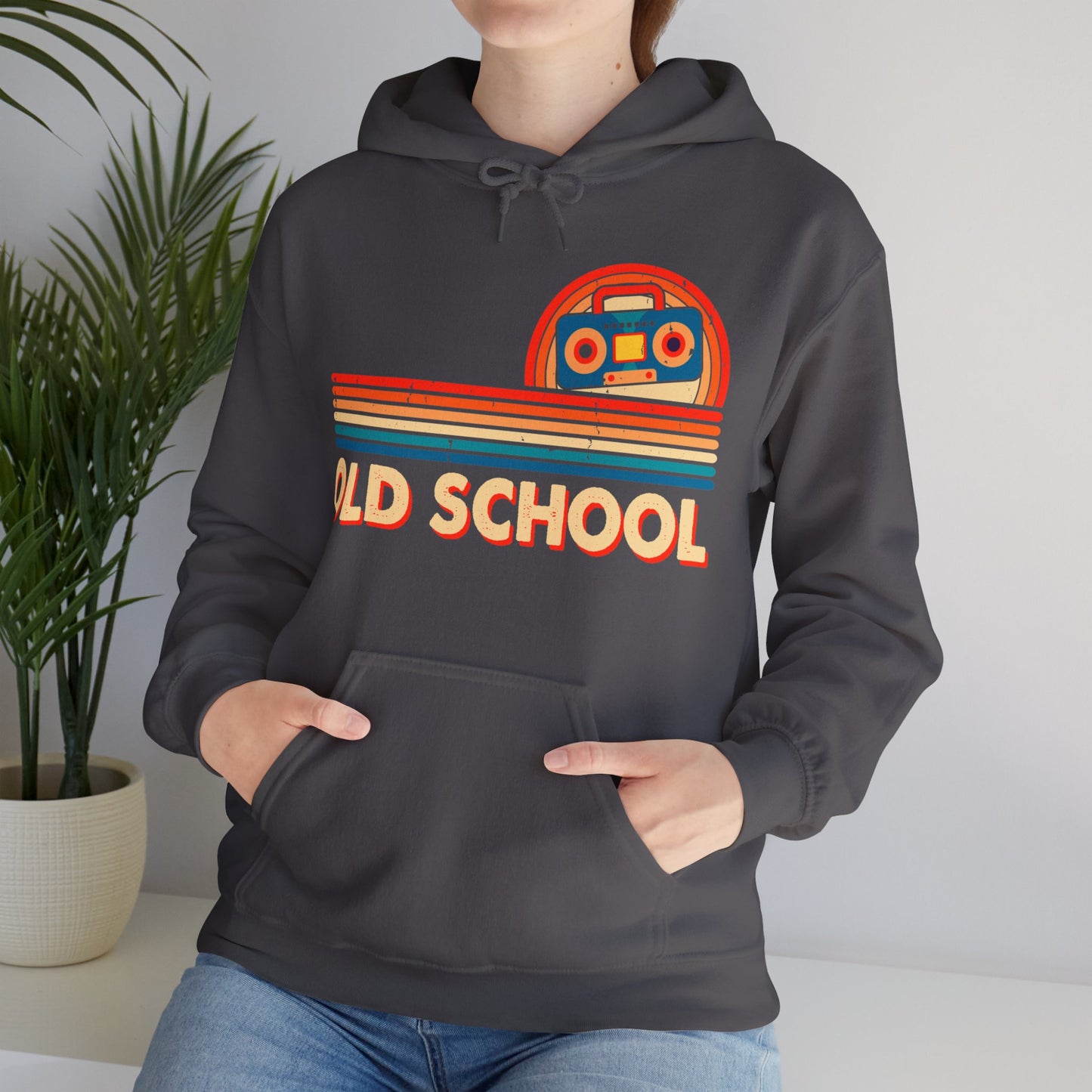 Old School Boom Box Hooded Sweatshirt