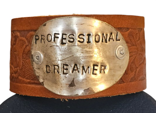 Leather Cuff-Professional Dreamer