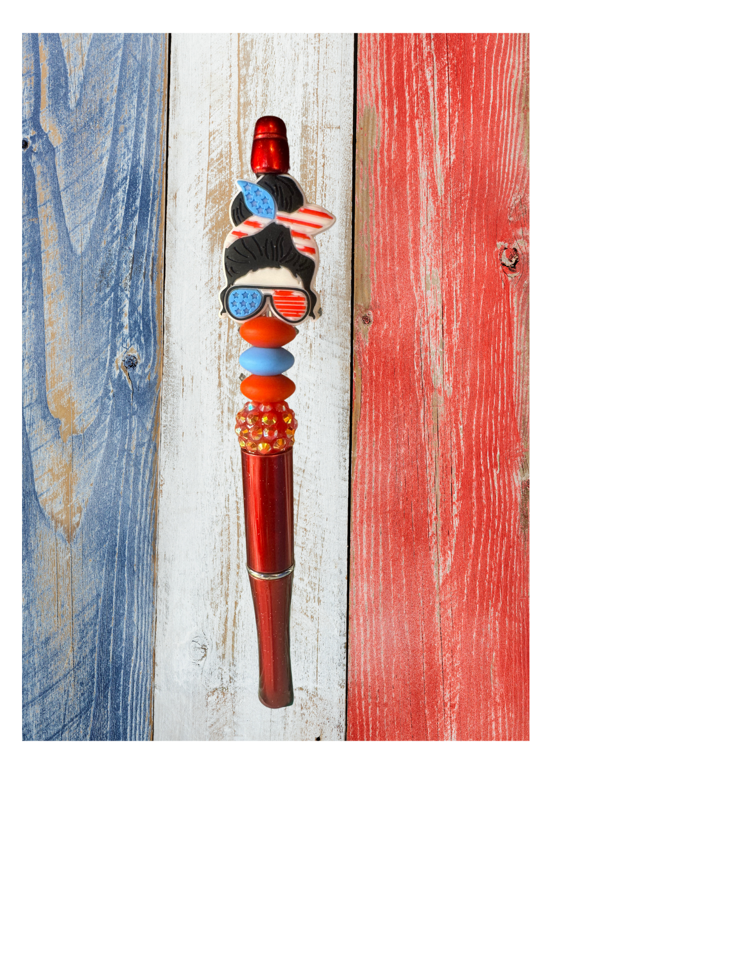 Hand Beaded Western Pen