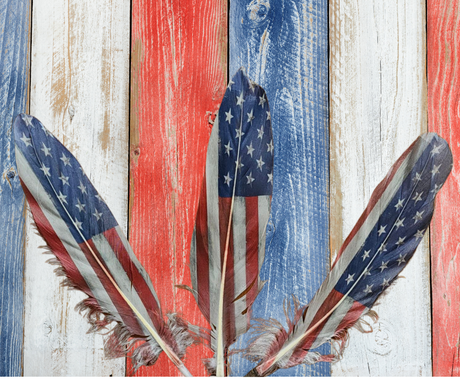 American Flag Feather