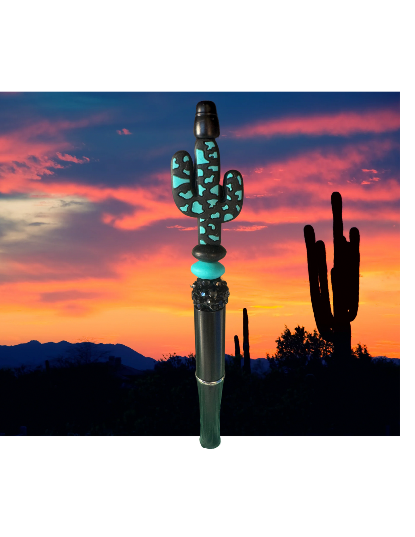 Hand Beaded Western Pen