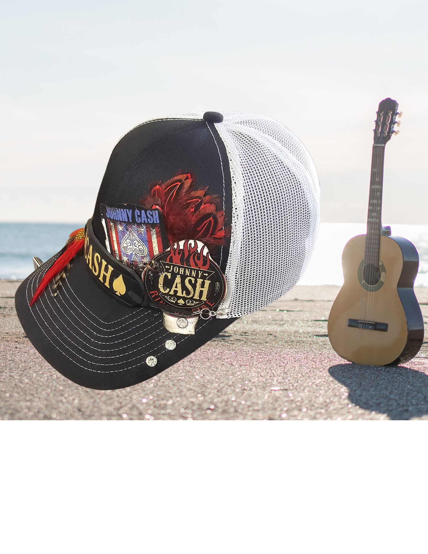 One of a kind Johnny Cash trucker cap