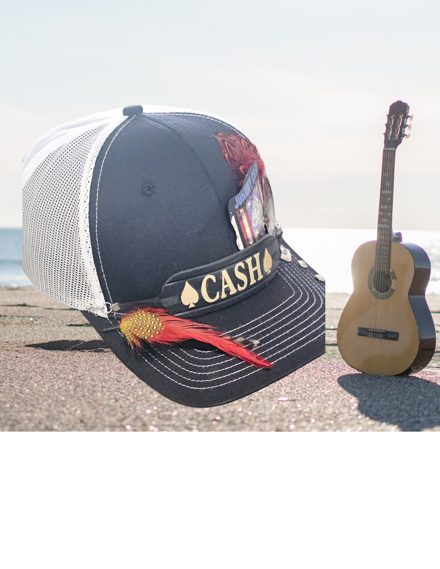 One of a kind Johnny Cash trucker cap